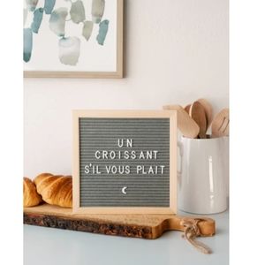 Underwood Letterpress Gray Felt Letterboard